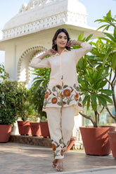 WOMEN'S BOTTOM LINE FLOWER PRINT COORDINATED SET