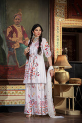 WHITE EMBROIDERED WHITE