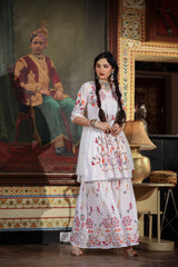 WHITE EMBROIDERED WHITE