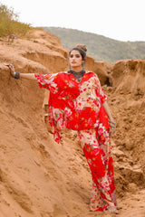 Rosy Red Rayon Coord Set