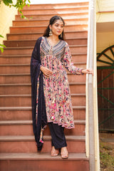 Colorburst Chinon Kurta Set 🤴