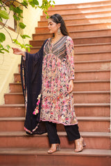 Colorburst Chinon Kurta Set 🤴