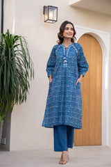 Blue Serenity: Two-Piece Co-Set