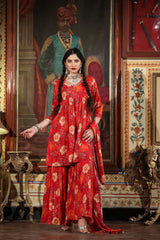 Classy Rayon Printed Sharara Set