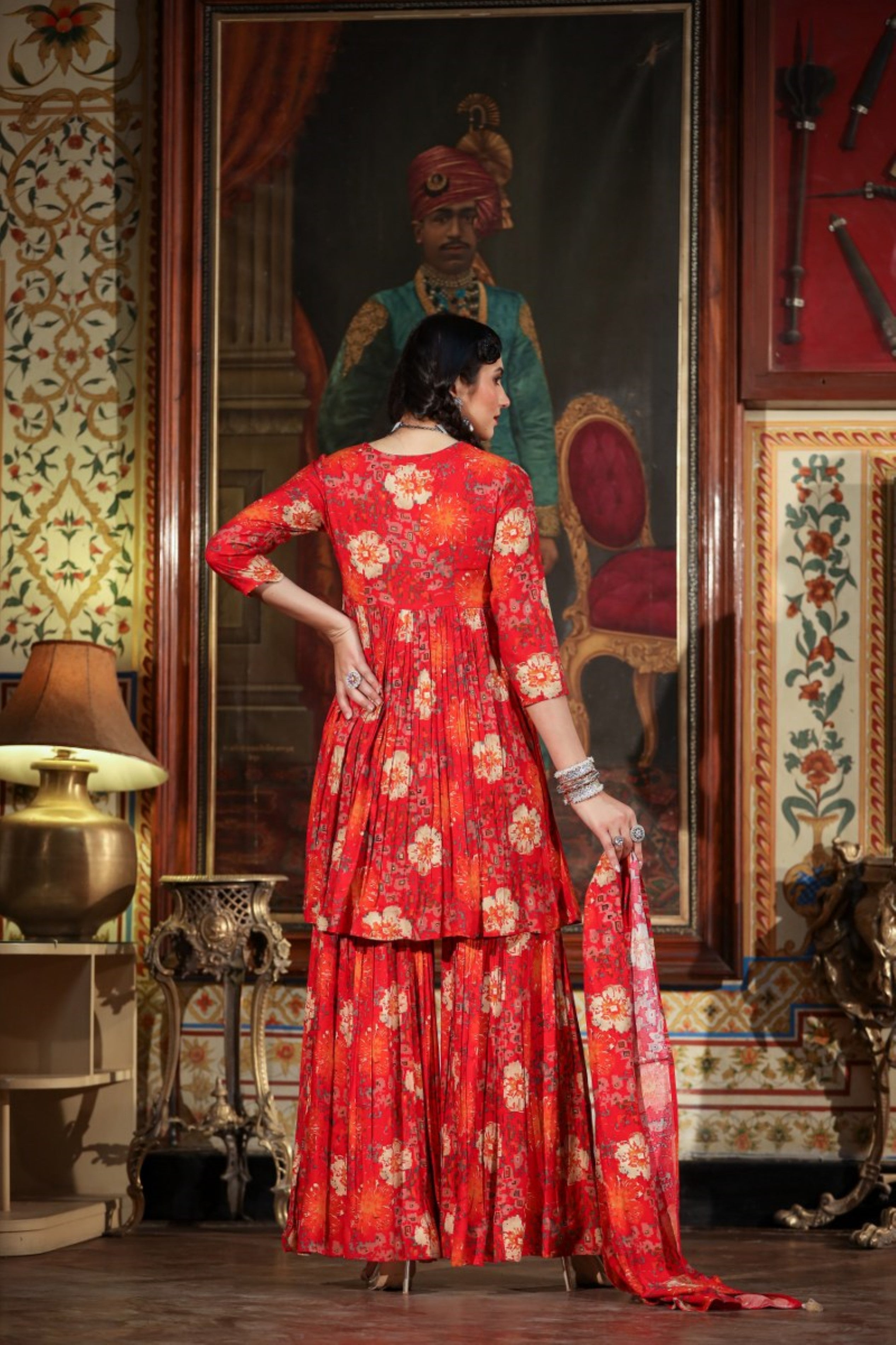 Classy Rayon Printed Sharara Set