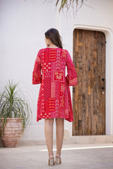 Ruby Rush: Rayon Printed Short Dress