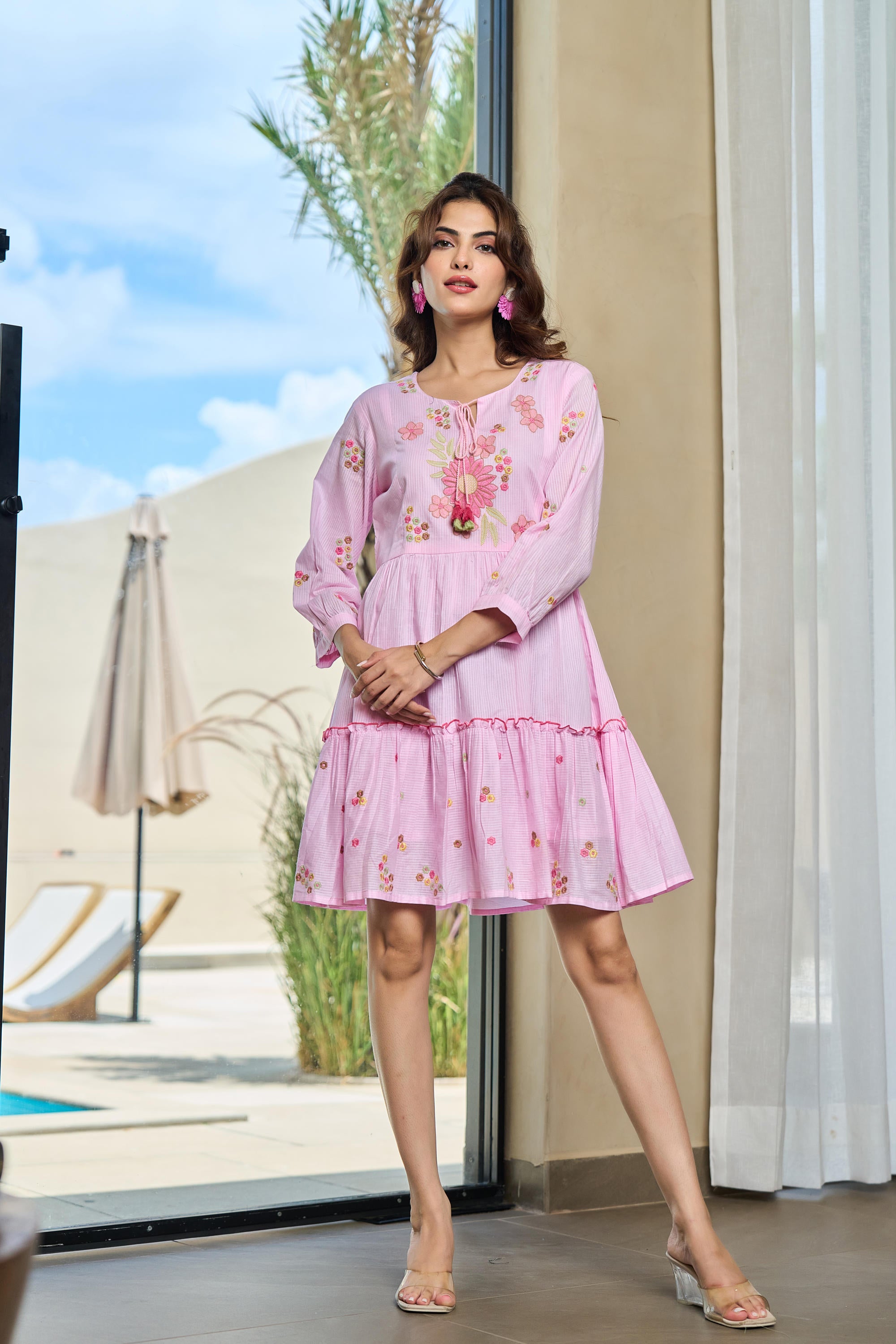 Limited Edition Embroidery Shorts Dress